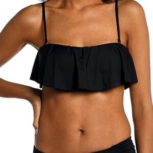 La Blanca- Island Goddess Ruffle Bandeau‎ Bra Top